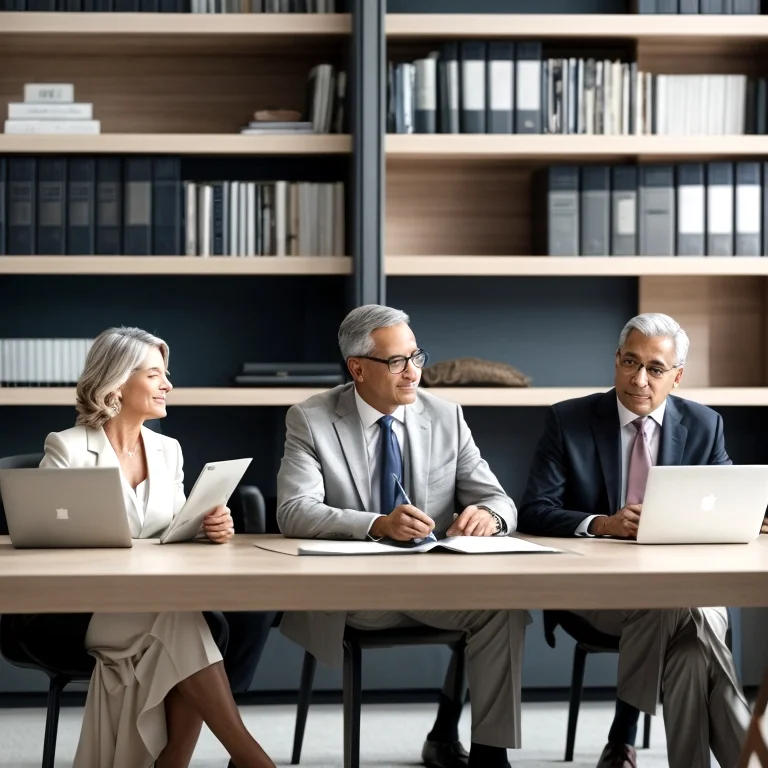 متقاعد يناقش مع مستشار قانوني